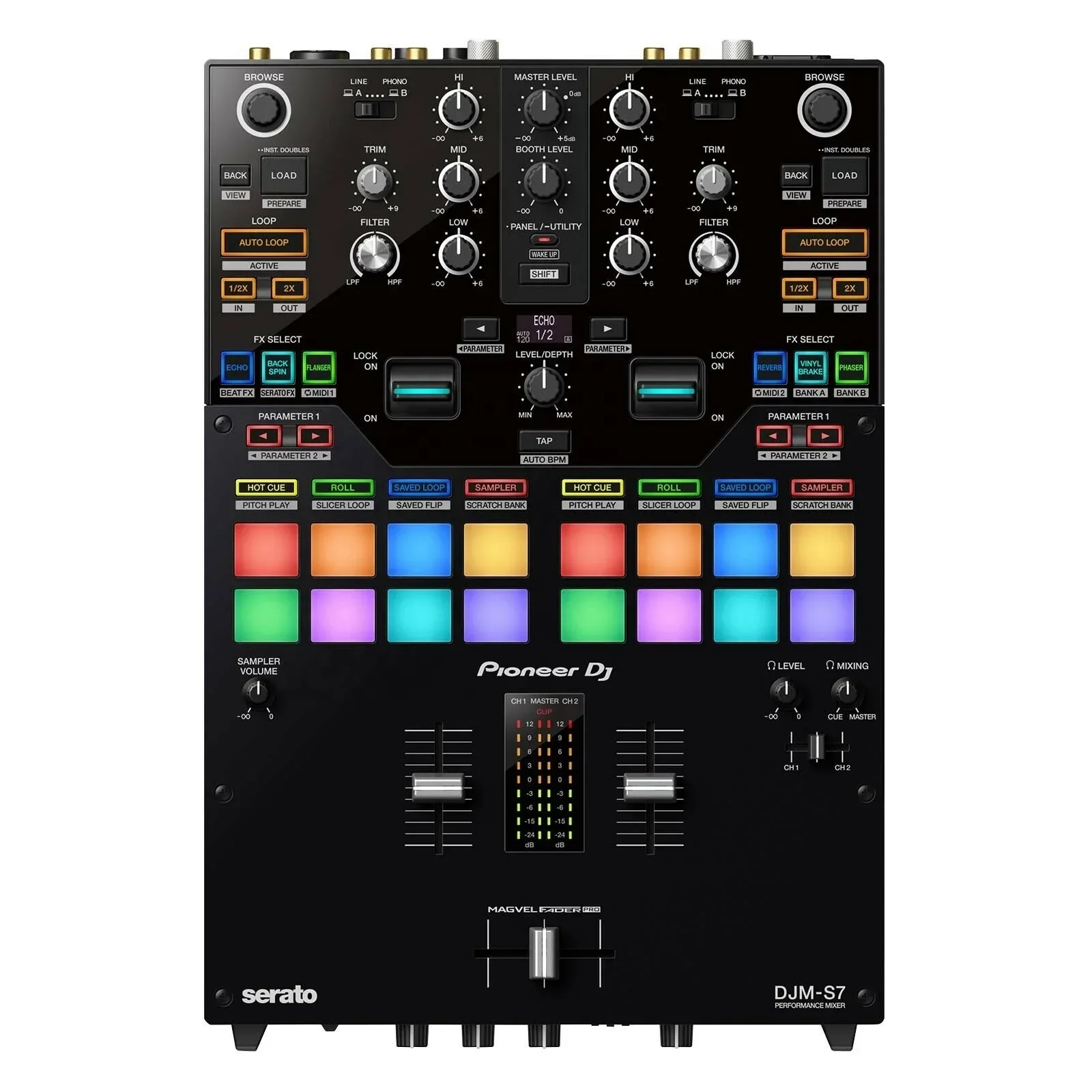 SUMMER SALES DISCOUNT ON Buy With Confidence New Pioneer DJM-S7 Serato rekordbox 2 Channel Pro Scratch Battle Blue_tooth DJ Mixe