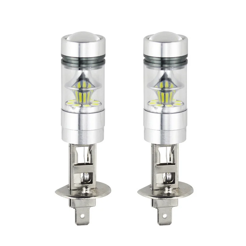 

2 шт. автомобильных фар высокой мощности, светодиодные противотуманные фары H3, 20 светодиодов, 100 Вт, ближний свет