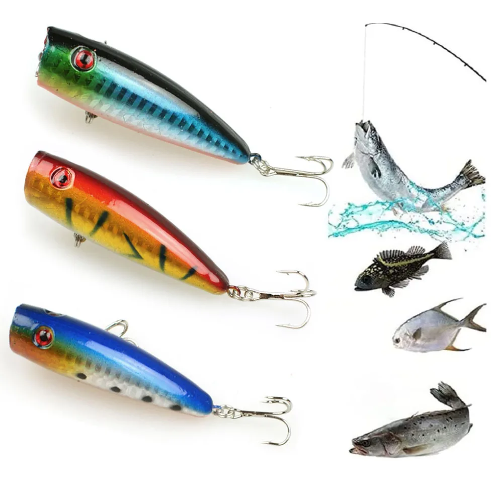 

1PC 3D Eyes Fishing Lure 6cm 15g Hard Plastic Mini Saltwater Freshwater Crankbaits Swim Bait Tackle Fishing Lures Treble Hook