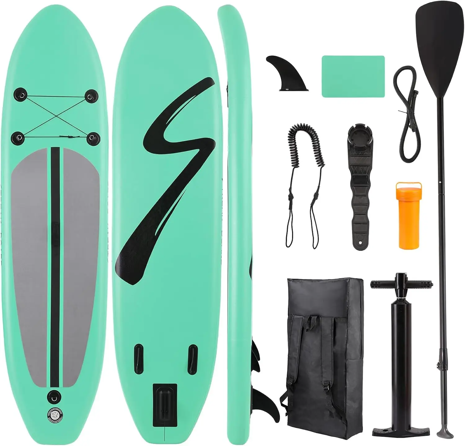 

Streakboard® 10/11ft Inflatable Stand Up Paddle Board Non-Slip Deck W/ Complete Kit 6'' Thick Sub Board Paddle Surf Hinchable