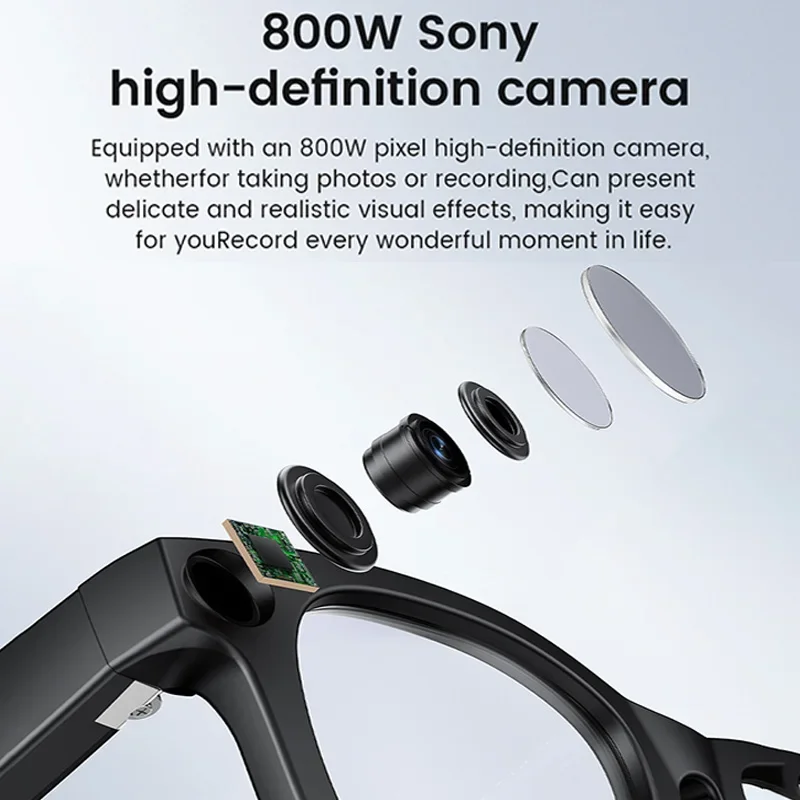 2025 جديد واي فاي نقل النظارات الذكية المضادة للاهتزاز 1080P HD تسجيل الفيديو 32GB الذاكرة آل صوت الاتصال اللاسلكي النظارات الذكية