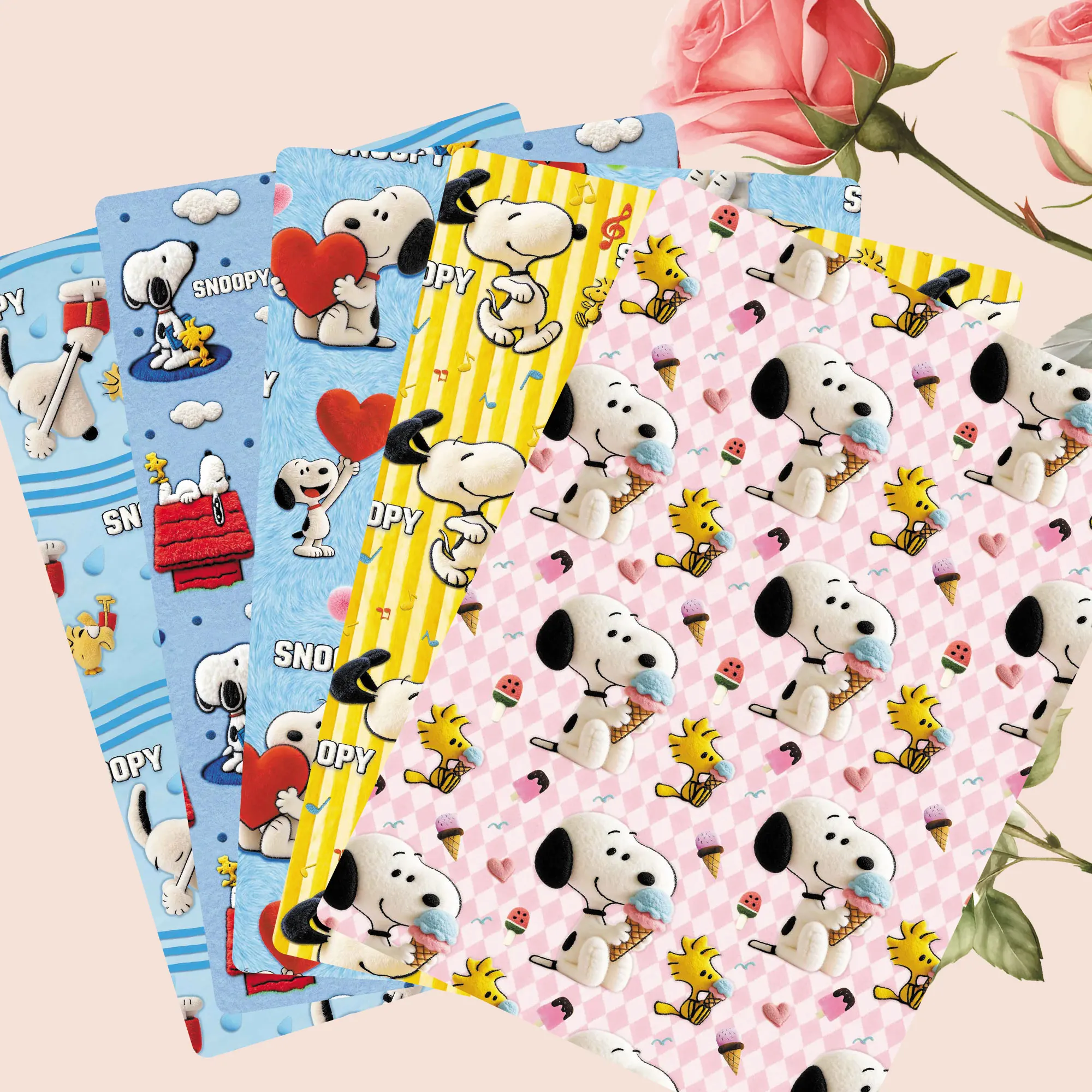 TAKARA TOMY Snoopy fabric140CM Cartoon Polyester cotton fabric Patchwork Tissue Kid Home Textile Sewing Doll Dress Curtain14890 - view 2