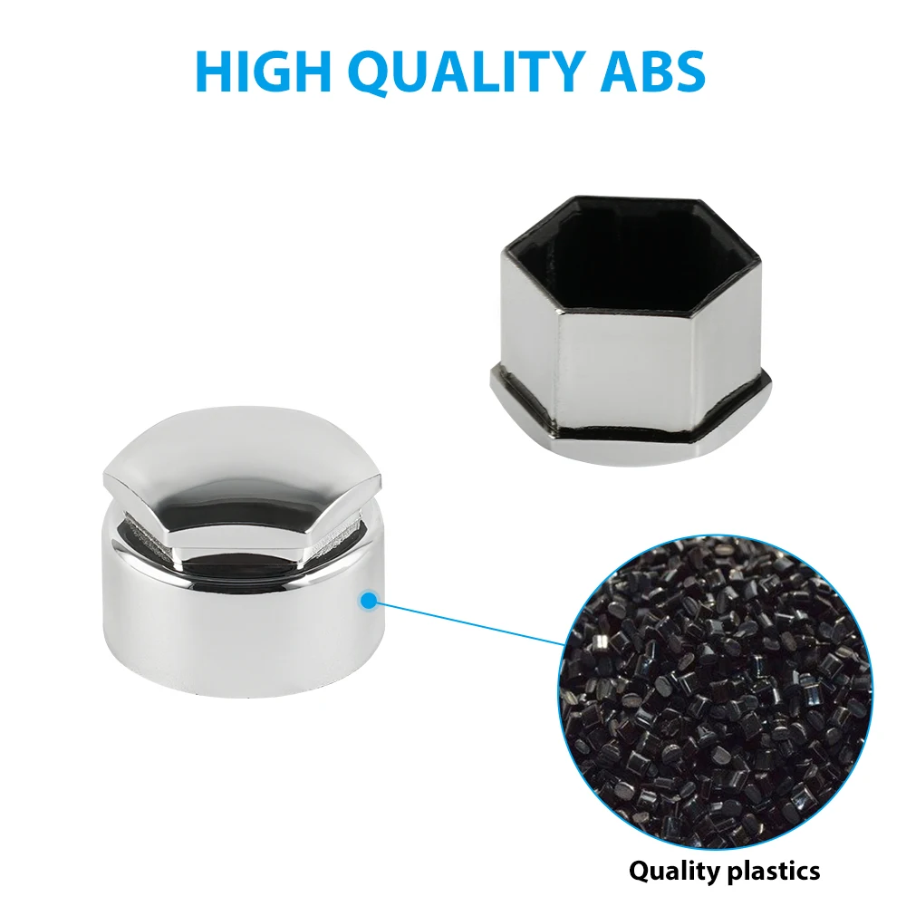17mm Car Wheel Nut Caps Bolt Covers Universal for BMW for VW for Audi for Fiat for Ford for Opel for Nissan for SEAT for Skoda view 3