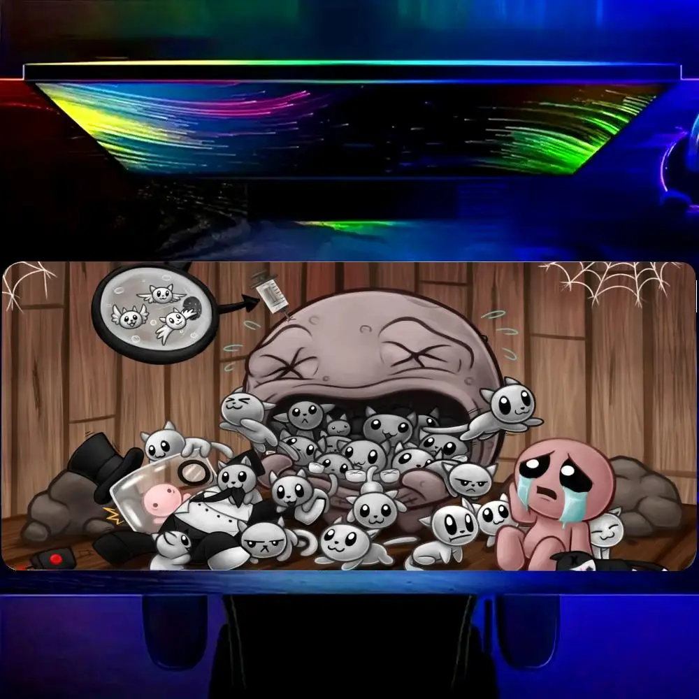 

HYBXAXC T-The B-Binding of Isaac R-Rebirth Mouse Pad Computer Mouse Pad Gamer Mousepad XXL Black & White Large Mouse valorant