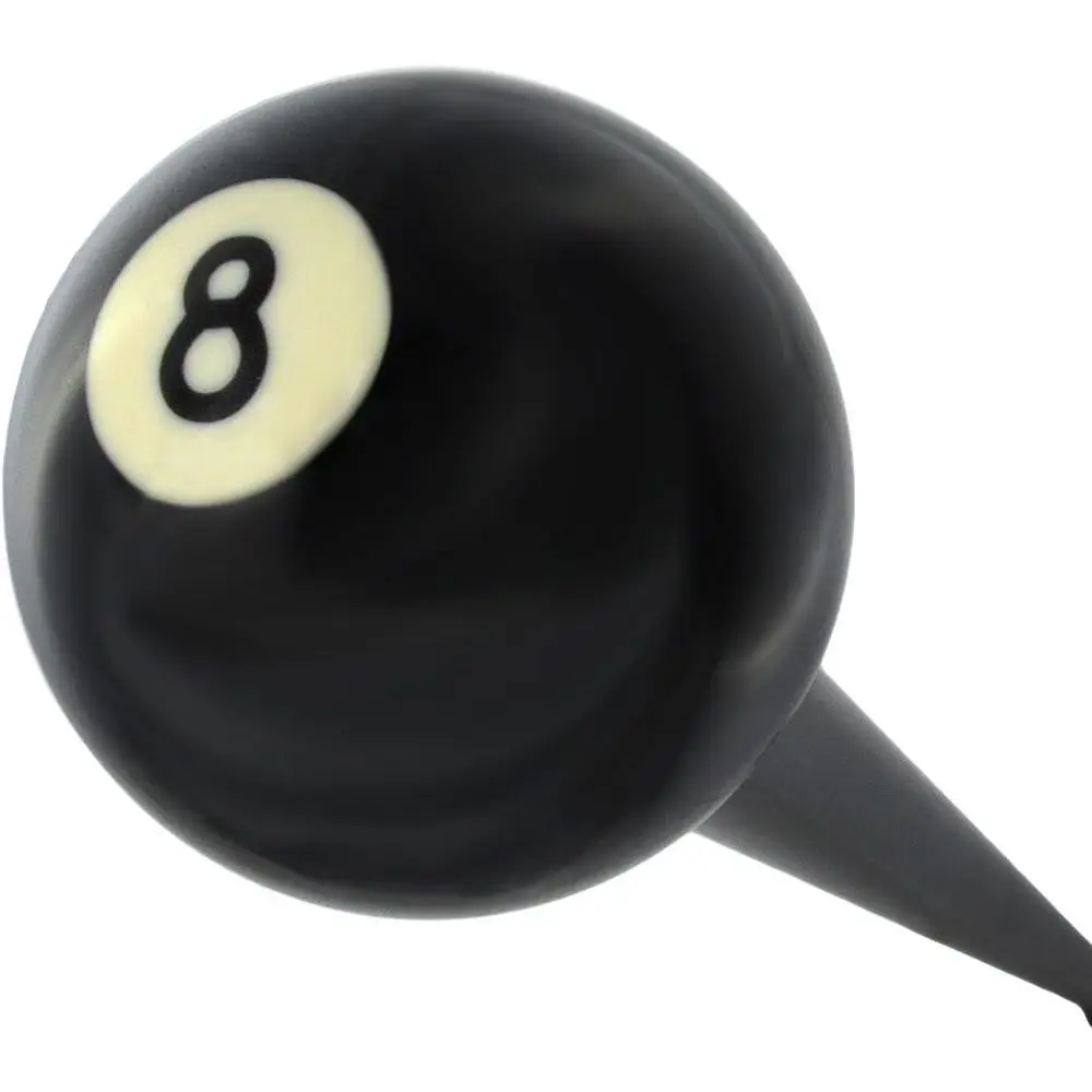 

8-Ball Handle Walking Stick, Genuine Black Chwood Cane with Brass Collar, 38 Height, 18mm Rubber Tip, Supports 250 lbs