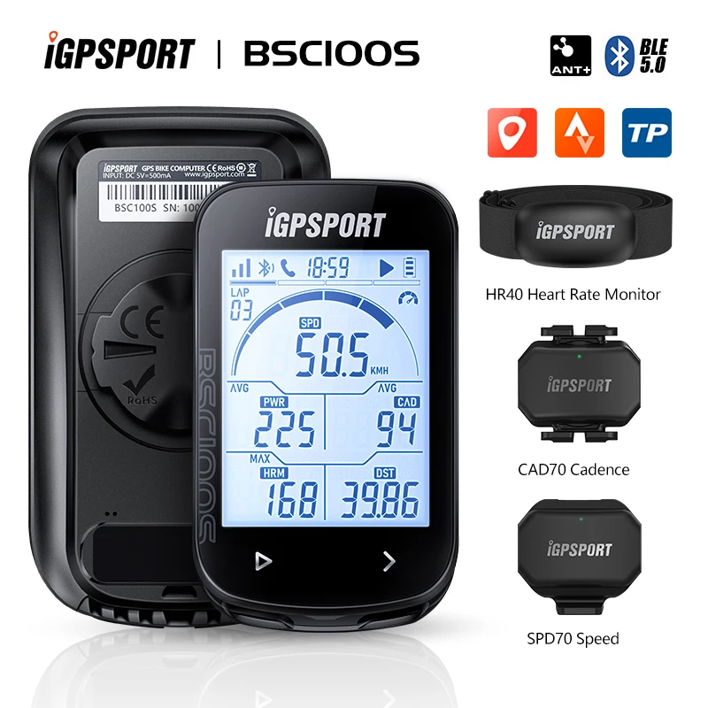 iGPSPORT IGS BSC100S BSC 100S GPS Cycling Computer Wireless Odometer Bicycle Digital Stopwatch Speedometer ANT+/BLE5.0 Odometer