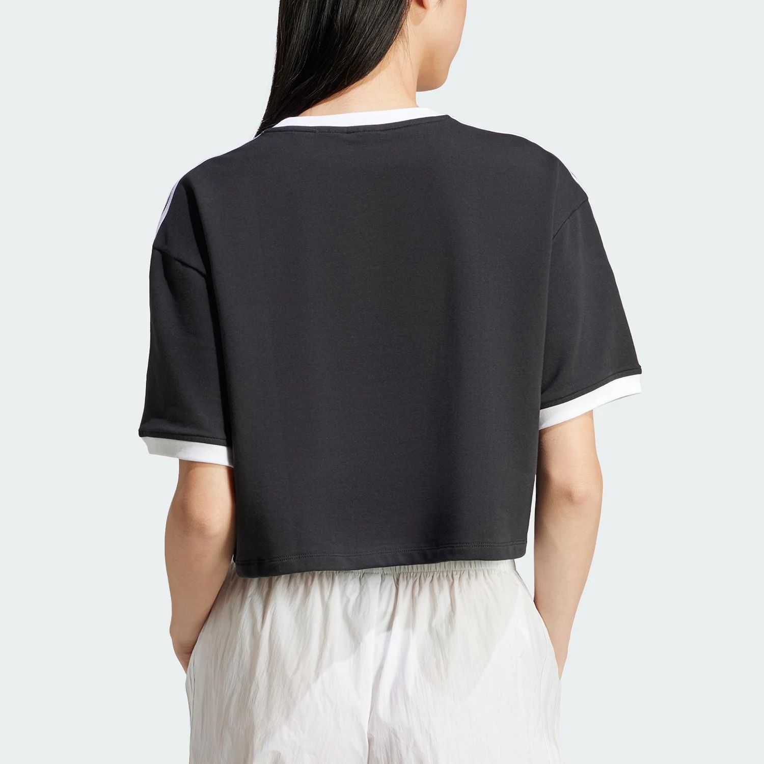 Adidas Genuine Adidas Originals Women's Short Breathable Knit Casual T-shirt JC8149