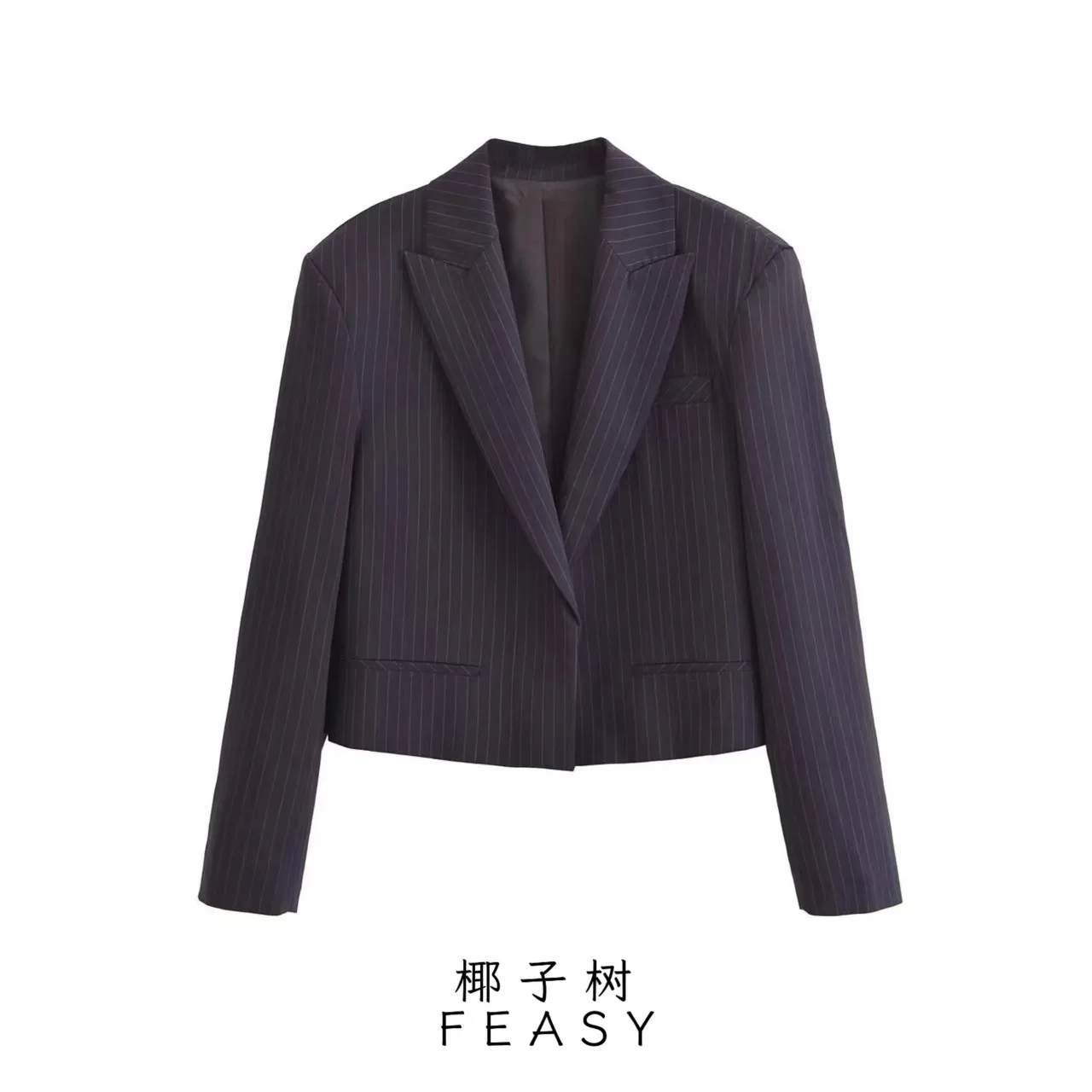 

Женский свободный короткий пиджак, осенне-зимний модный уличный стиль, европейско-американский дизайн