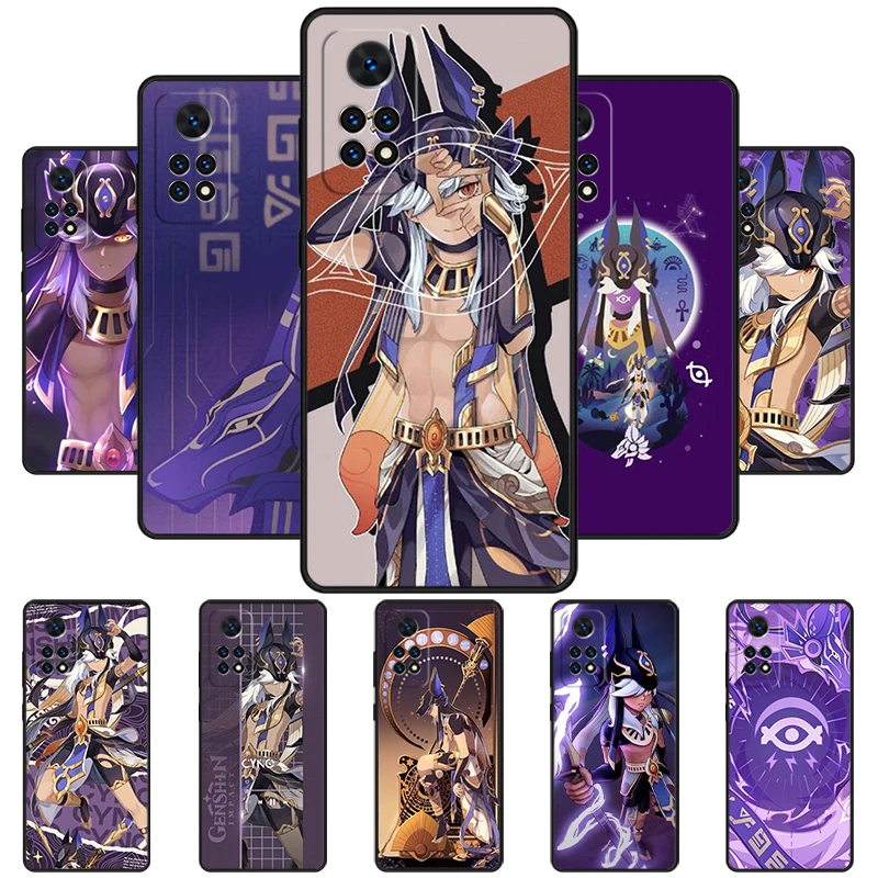Genshin Impact Cyno Phone Case For Redmi Note 11 EPro 11S 10T 9S Promax 8 Pro Xiaomi Mi 11 12X 12S Ultra Cover
