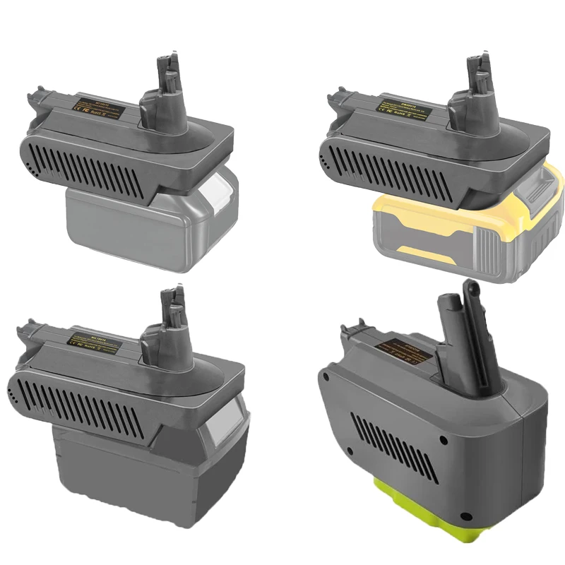 Battery Adapter for Makita/Milwaukee/DeWalt/Ryobi/Ein-hell/Bosch/Craftsman 18V Batteries Compatible for Dyson V10 Vacuum Cleaner