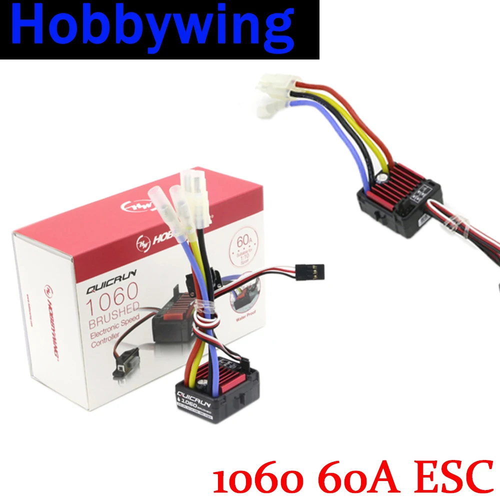 

Hobbywing QuicRun 540 30T 40T/555 11T 13T 3S Brushed Motor And 1060 60A Brushed ESC For 1/10 On-road/Buggy/Crawler Toy