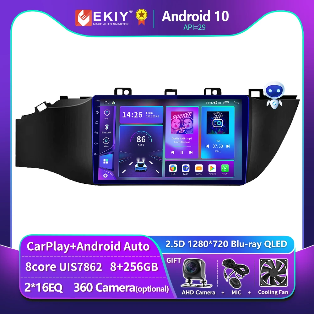 

EKIY T900 Android 10 Autostereo For Kia RIO 4 2017 - 2019 Car Radio Navigation GPS Multimedia Player 4G WIFI 2Din DVD Head Unit