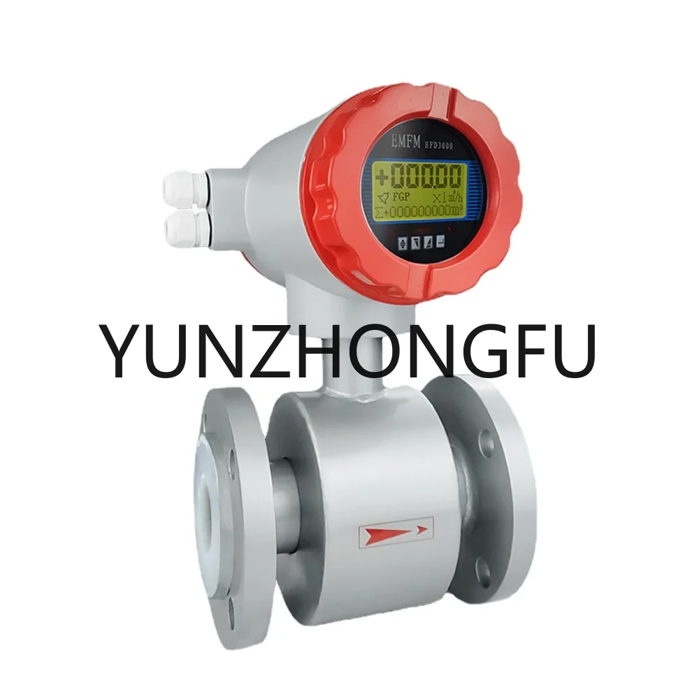 For Wastewater Measurement DN25 40 Magnetic Flow Meter Electromagnetic Flowmeters RS485 Corrosive Liquid