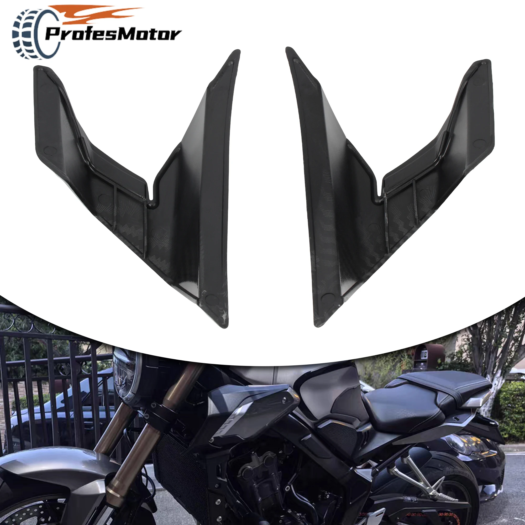 

For Honda ADV160 ADV 160 2022-24 Motorcycle Wing Deflector Supermoto Aerodynamic Left Right Wing Bonded Wing Modification Parts