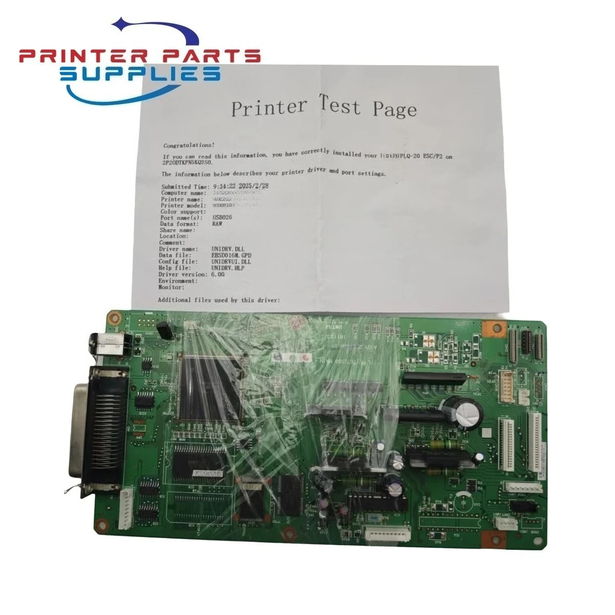 

1PC Original Main Board for Epson PLQ20 PLQ-20 PLQ 20 Dotmatrix Printer Formatter Board 3-Months Warranty