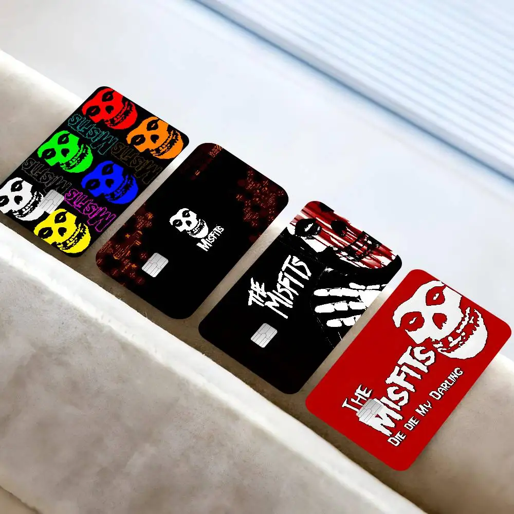 Die Die My Darling Misfits Anime Cartoon Bear Skin Sticker Film Tape Case for Big Credit Debit Card Front Side