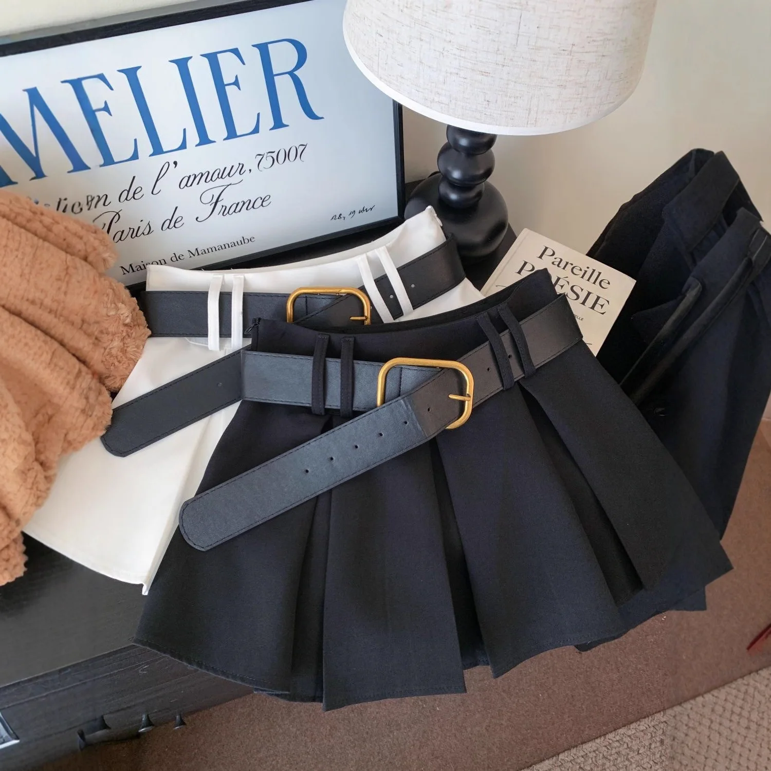 RAISE 2026 Spring Kids Girls Skirts Cotton Solid Infant Babys Girls Pleated Skirts High Waist 2-14Yrs Girls Versatile Skirts