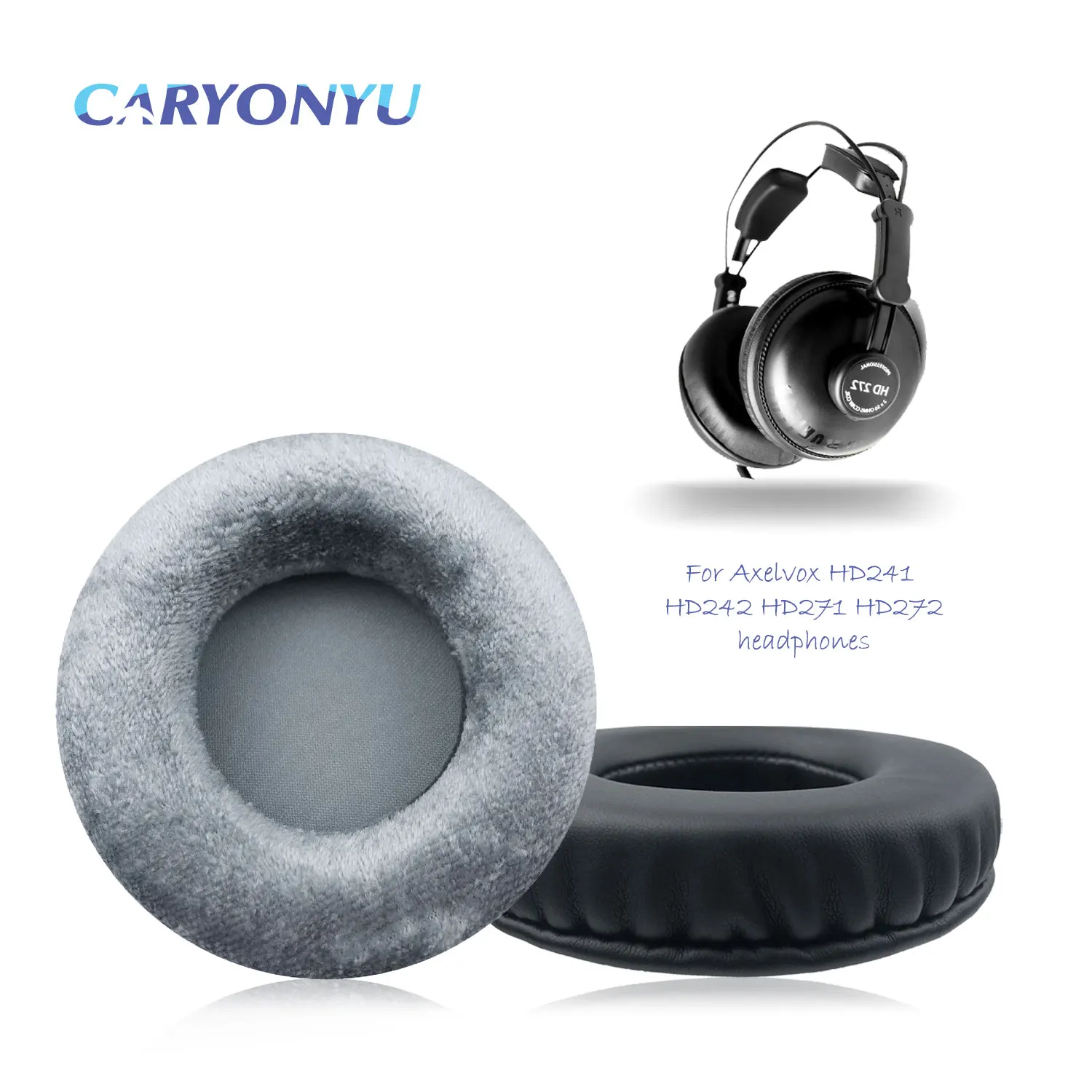 Сменные амбушюры CARYONYU для наушников Axelvox HD241 HD242 HD271 HD272, утолщенные подушки из пены с эффектом памяти Сменные амбушюры CARYONYU для наушников Axelvox HD241 HD242 HD271 HD272, утолщенные подушки из пены с эффектом памяти