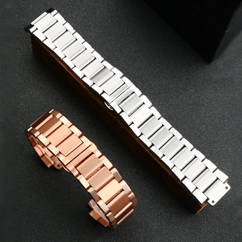 For Hublot Yubo Watch Strap Big Bang Classic Fusion Men Women Solid Stainless Steel Watchband Bracelet 27mm*19mm 21*13mm 24*17mm