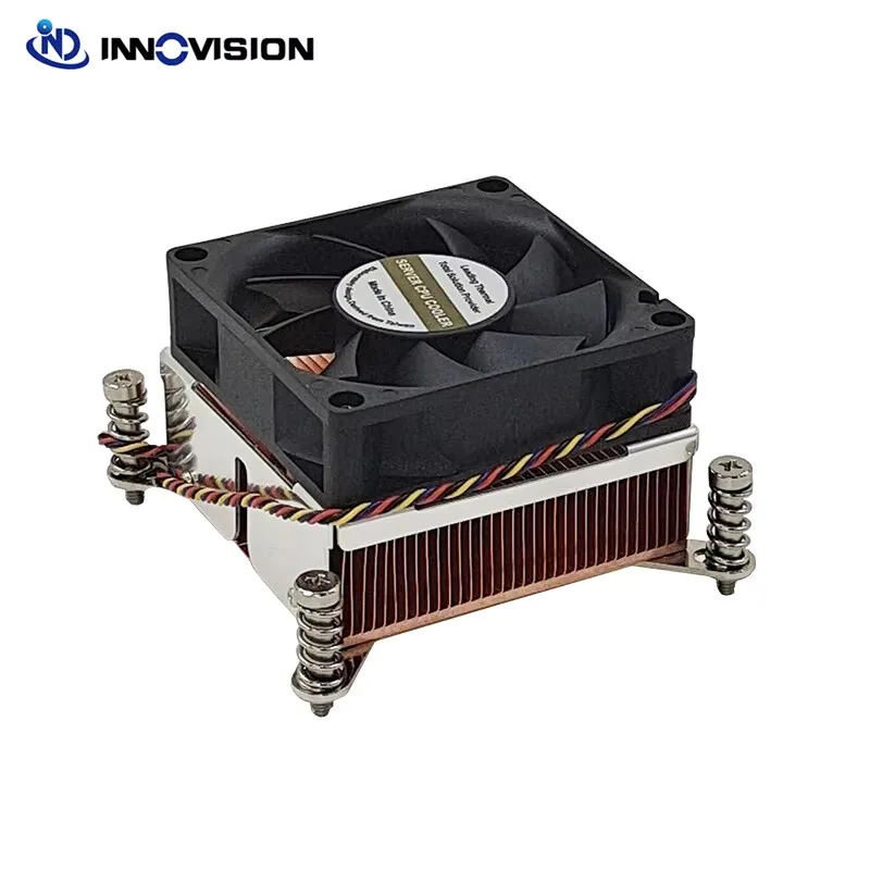 2u Square LGA2011 Copper Heatsink Intel Xeon E5-1600 E5-2600 E5-4600 Series Cpu Cooler Radiator With 7020MM Double Ball Fan