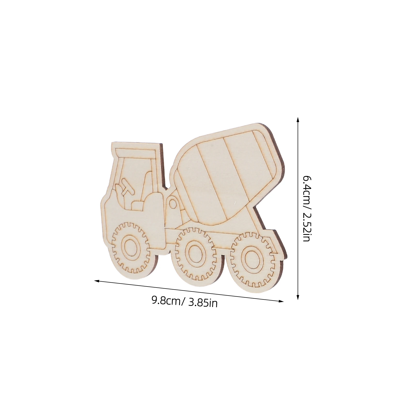 45 szt. Drewniane zawieszki do samochodu, niepomalowane, łatwe do malowania, uniwersalne, do rękodzieła o tematyce samochodowej, na specjalne okazje, rustykalny wystrój.