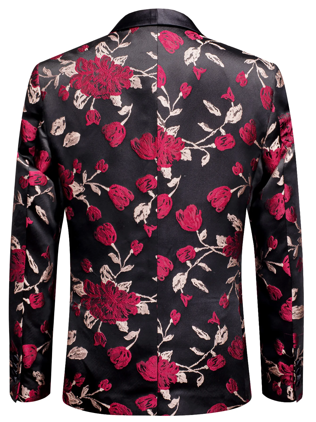 Black Base Red Tulip Floral Ja - đánh giá và giá Men Formal Wear Red