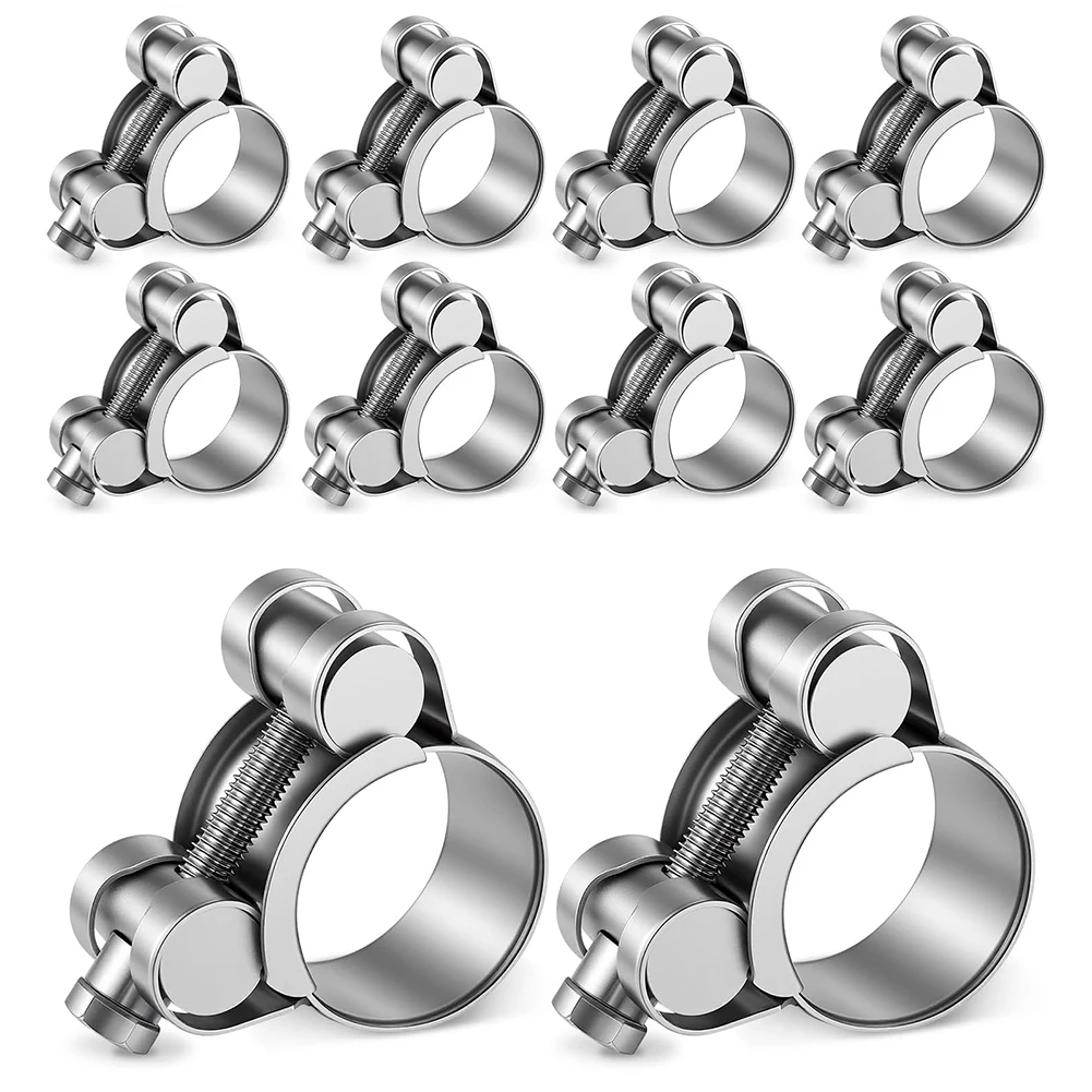 Adjustable Clamp T-bolt Hose Clamp For Automotive Repair 20-22mm Rust Resistant Clamp Kit Leak-proof T-bolt Design