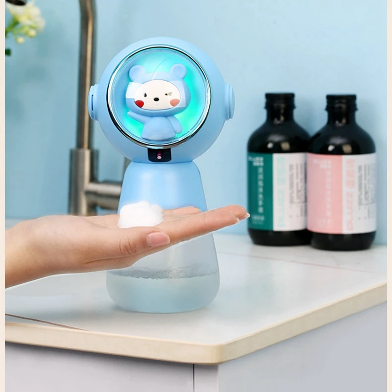 320Ml Automatic Foam Soap Dispensers Spaceman Bathroom Smart Washing Hand Machine With Type-C Charging High Quality