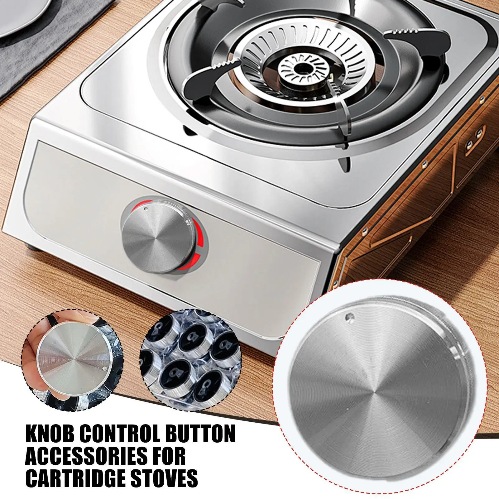 

Heat Resistant Stove Control Knobs Outdoor Cartridge Stove Replacement Parts Cooktop Appliance Knob for Camping BBQ Home