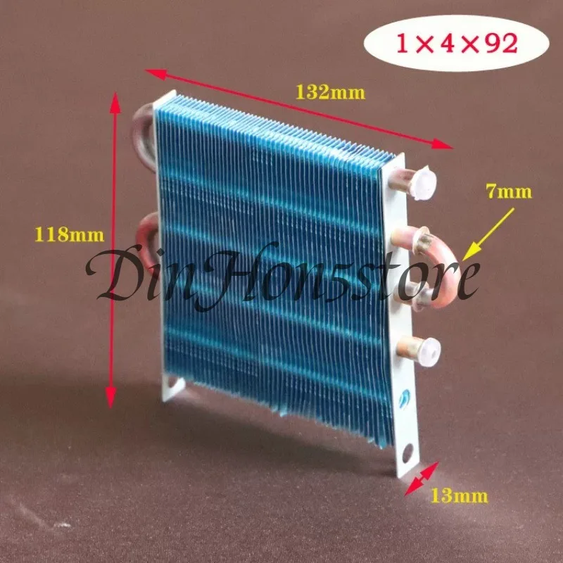 Miniature Mini Condenser Air Cooled Copper Tube Fin Radiator Evaporator Heat Exchanger Fin Refrigeration