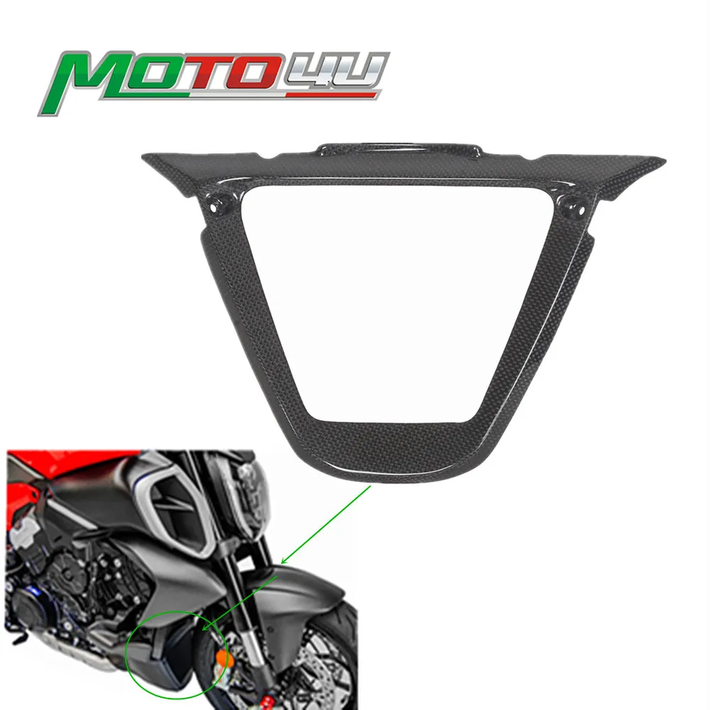 

For Ducati Diavel V4 2023+ 2024 Full Carbon Fiber V Panel Bow Spoiler Middle Part Motorcycle Fairing Modification