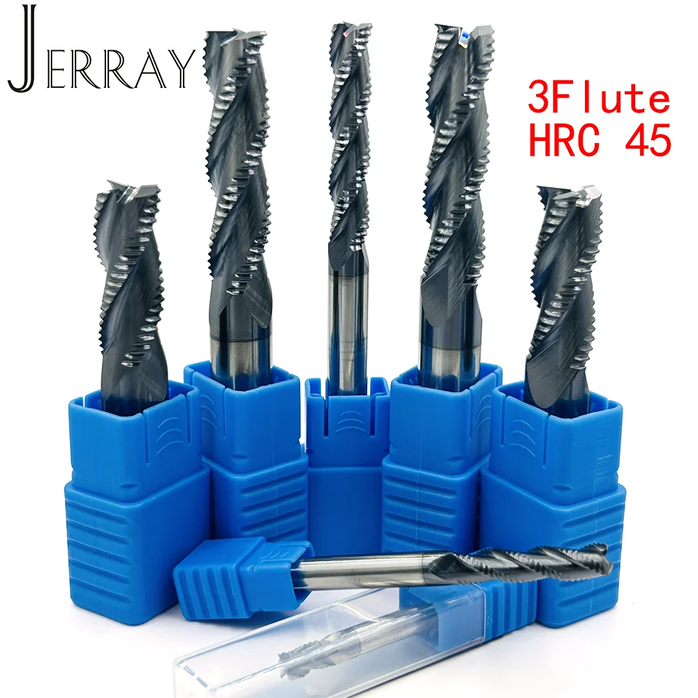 Carboneto de Tungstênio Desbaste Final Moinho Flautas D416 mm Usinagem Áspera Ferramenta de Corte para Metal Alumínio Madeira Hrc45