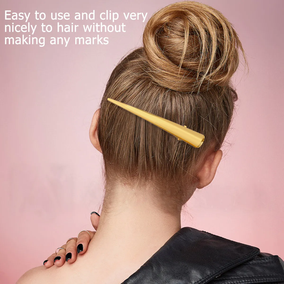 12Pcs Extra Large Metal Teeth Hair Clips Salon Grade Sectioning Hairpins High Tension Secure Hold Styling Coloring Makeup