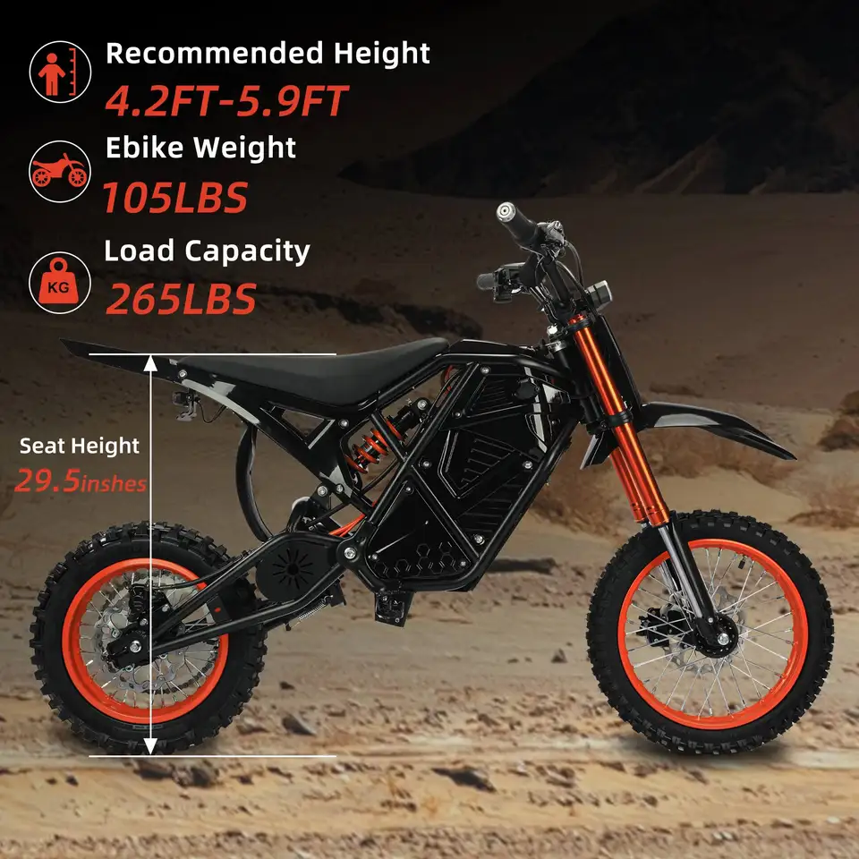 electric bicycle 3000W motor 48V 23AH battery 60km/h e bike shock absorber hydraulic brake mountain off-road electric motorcycle image 8