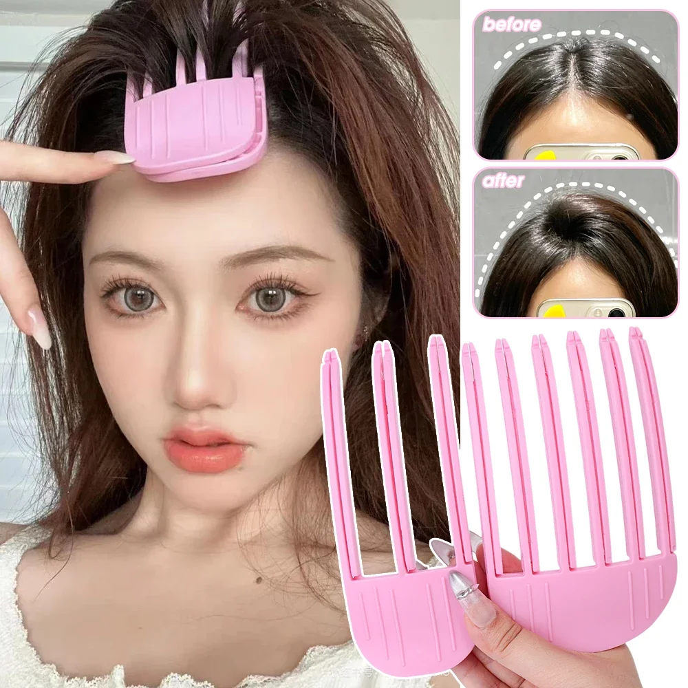 3/6Teeth Fluffy Hair Styling Clip High Cranial Top Natural Curl Lazy Seamless Hairpin Shaping Artifact Hairs Clips Curlers Tools