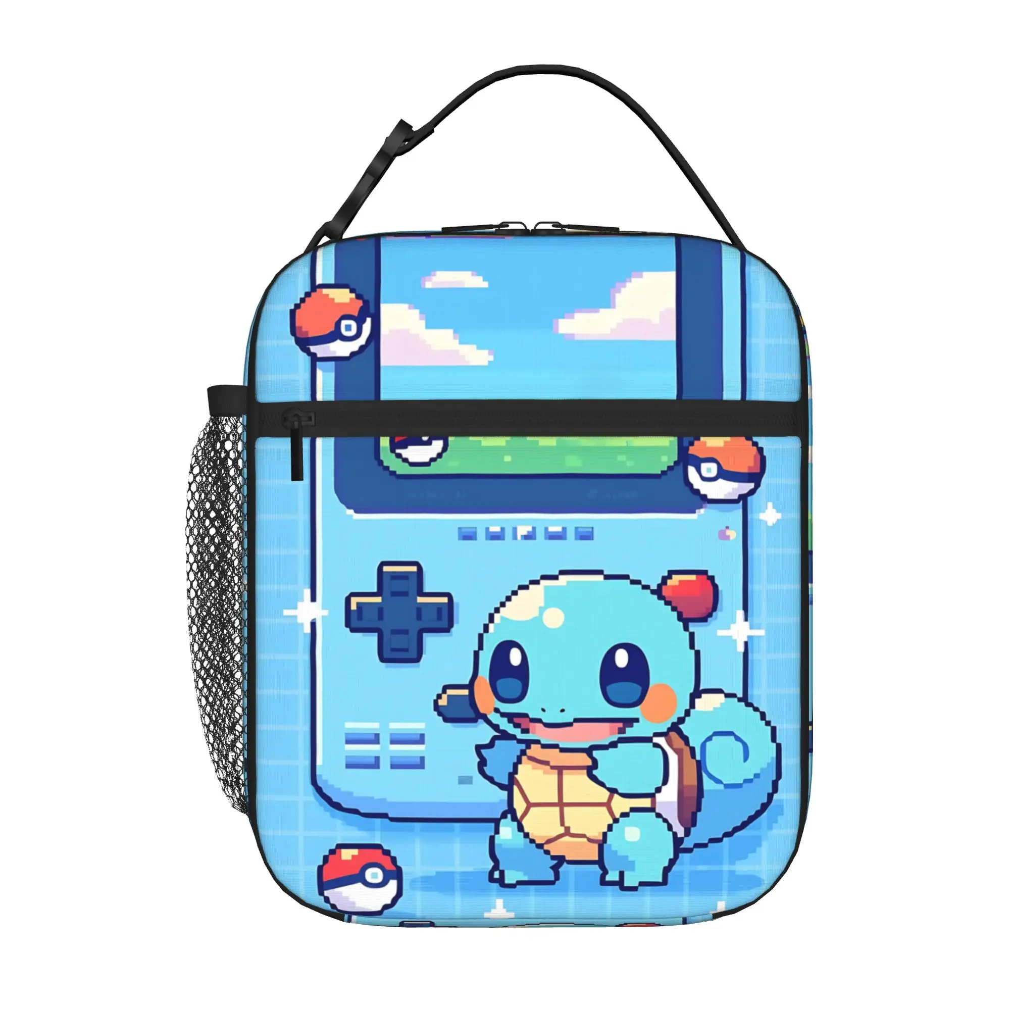 Funny Pokemon Theme Insulated Lunch Bag Ice Pack Rice Bag  bolsa Student Bento Lunch Handbag Insulation