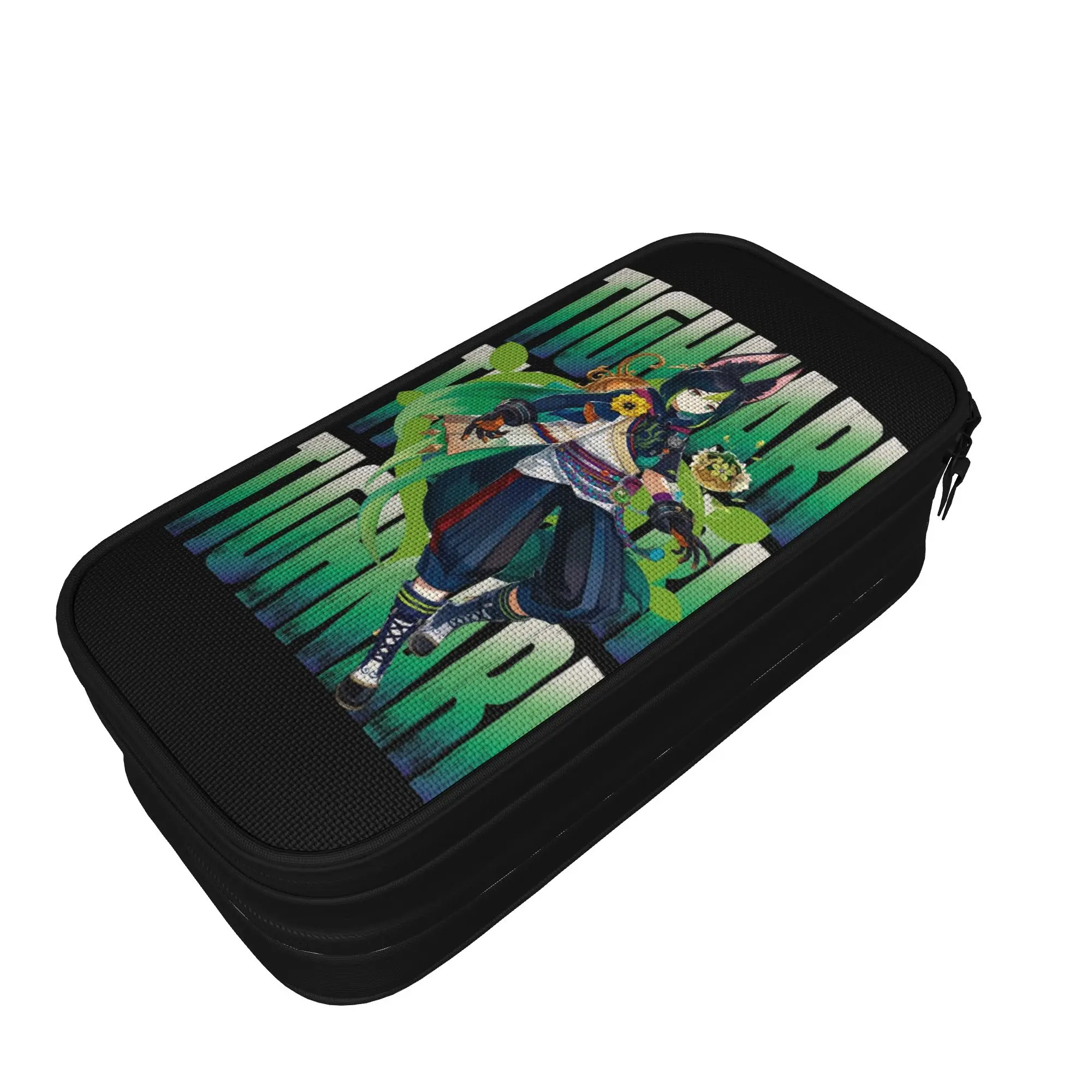 Genshin Impact Tighnari Pencil Cases Fun  Pen Holder Bag Kids Big Capacity Office Pencilcases,