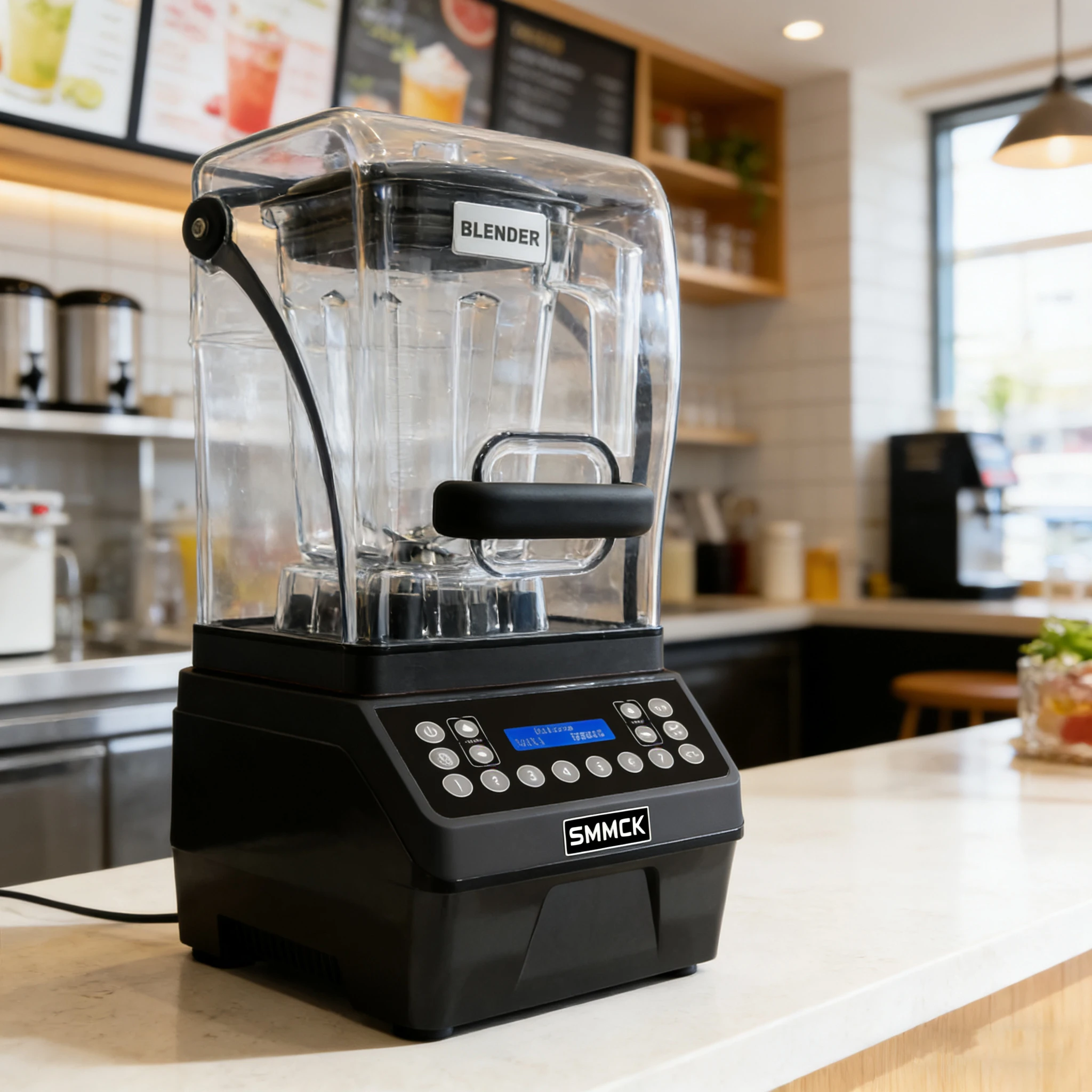 Licuadora de Smoothies de Alta Potencia SMMCK para Leche de Soya, Procesador de Alimentos Comercial Silencioso, Rompe Paredes para Uso Doméstico y Hotelero, Insonorizado