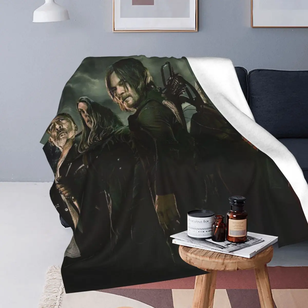 The Walking Dead Blanket Soft Warm Flannel Throw Blanket Bedspread for Bed Travel Home Sofa