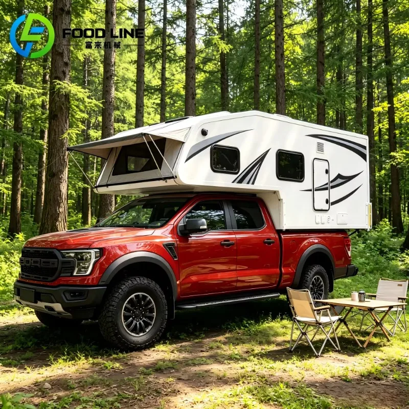 Pickup truck roof hard shell camping tent, off-road waterproof truck bed camping tent