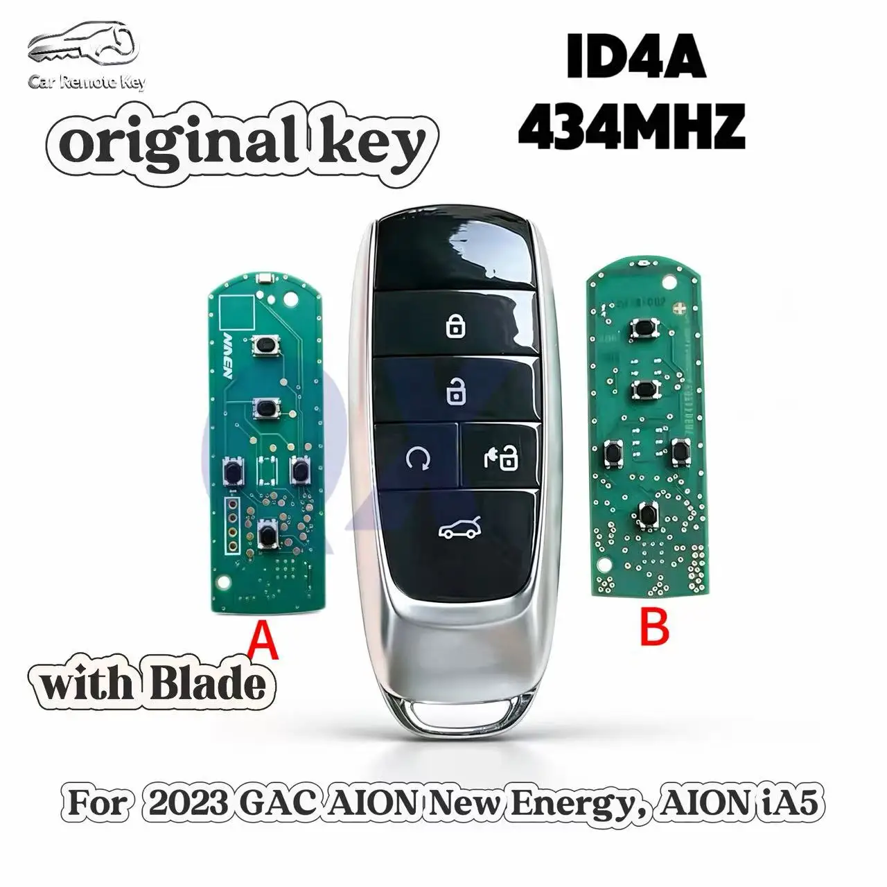 Original Smart Remote Key Card Fit for GAC AION iA5 / S New Energy Vehicles