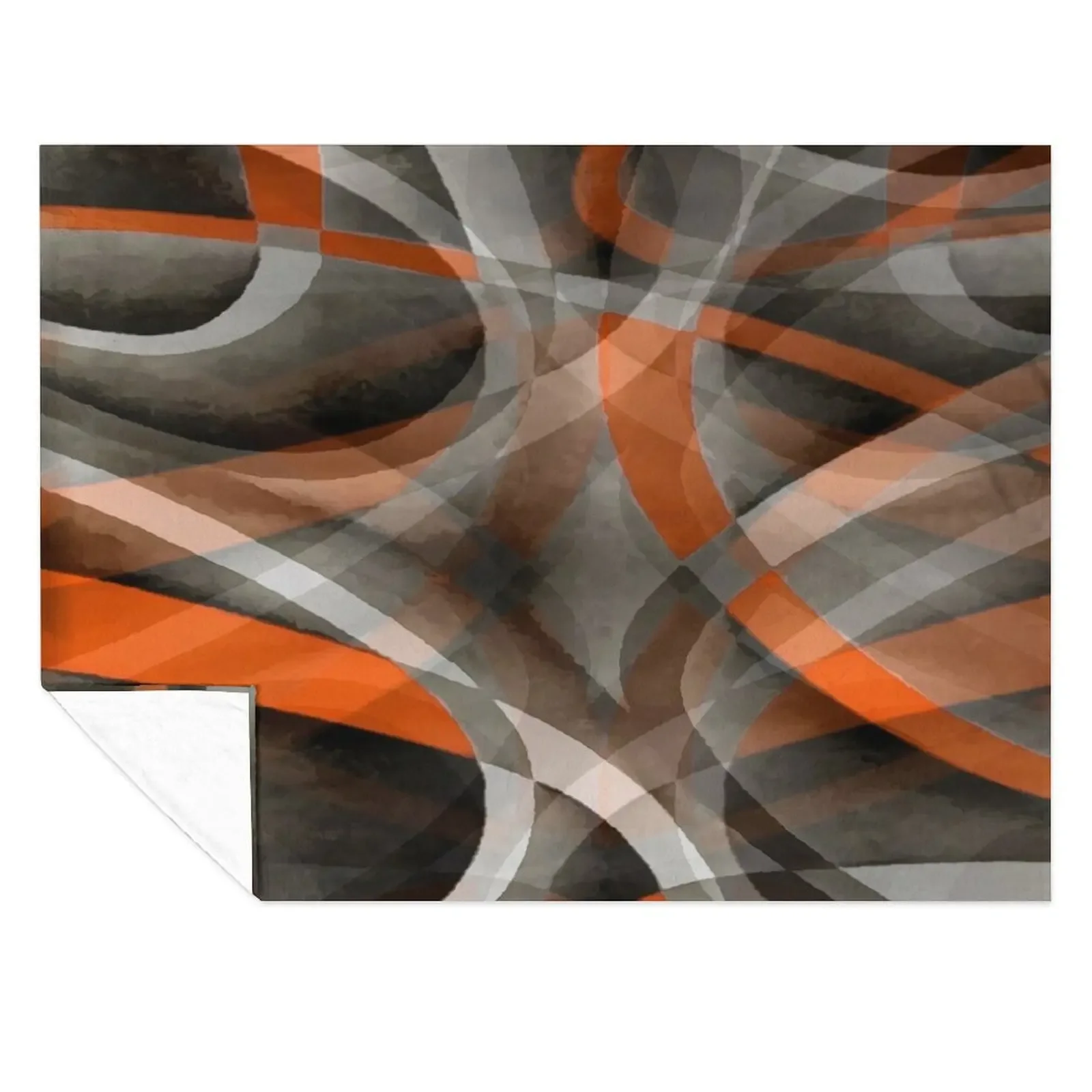 

Eighties Burned Orange On Grey Abstract Strip Pattern Throw Blanket Extra Large Throw Large Luxury Throw Designers Blankets