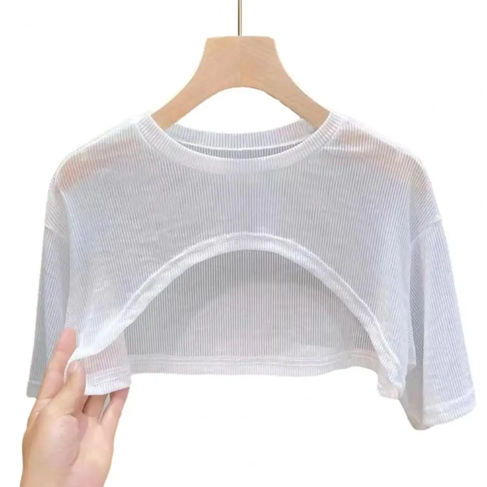 เสื้อใหม่ผู้หญิงเสื้อสีทึบ Super สั้นเซ็กซี่ผ้าฝ้าย TEE หลวม T เสื้อ Street VINTAGE สวมใส่ฤดูร้อนเอวสูง