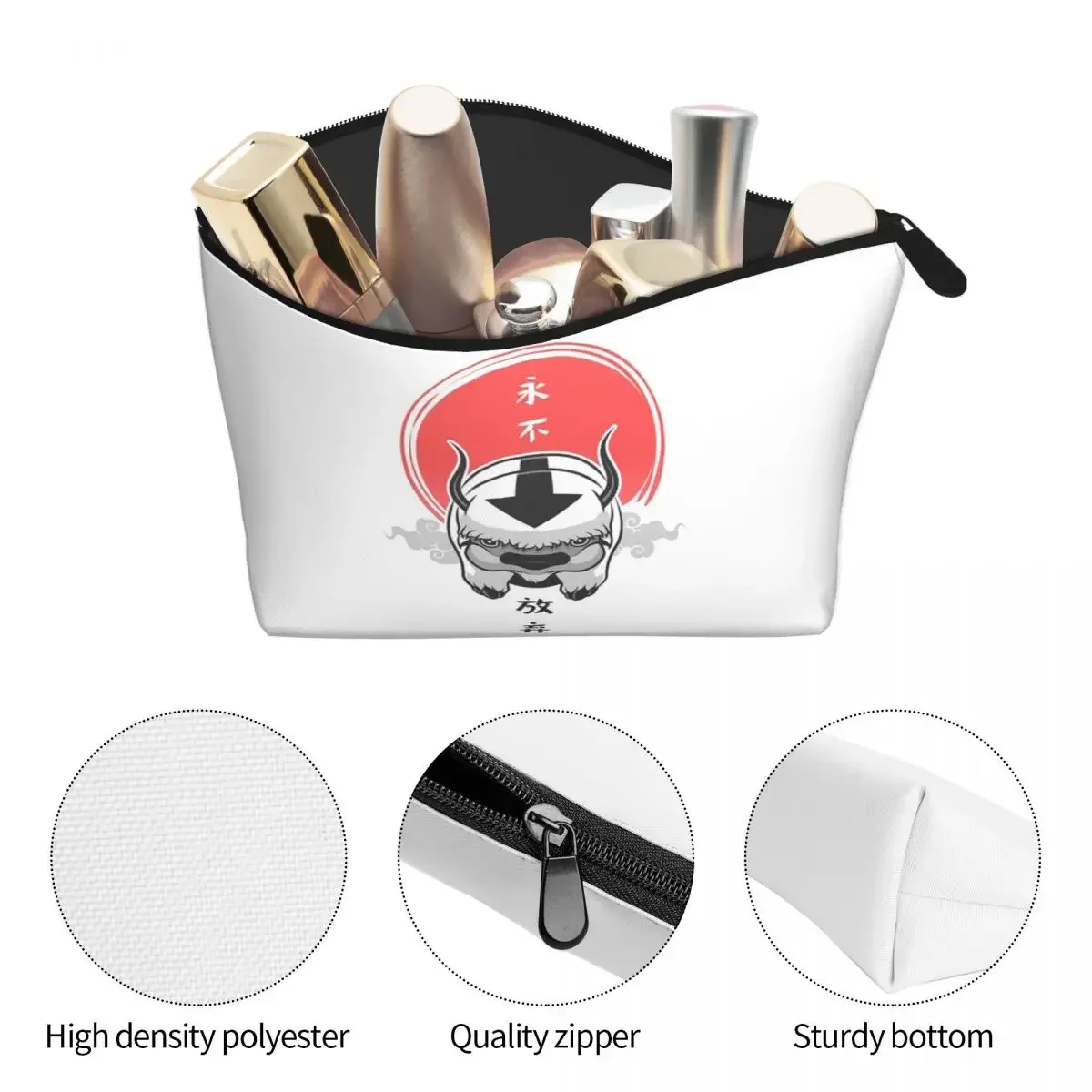 Avatar The Last Airbender Women Cosmetic Bags Travel Makeup Organizer Pouch Toiletry Storage Dopp Kit Box