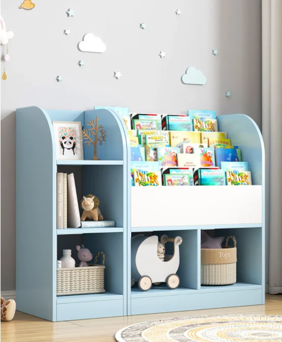 

Children Floor Bookshelf Simple Baby Home Toys Storage Shelf Living Room Bedroom Small Bookcase Mueble Organizador Juguetes