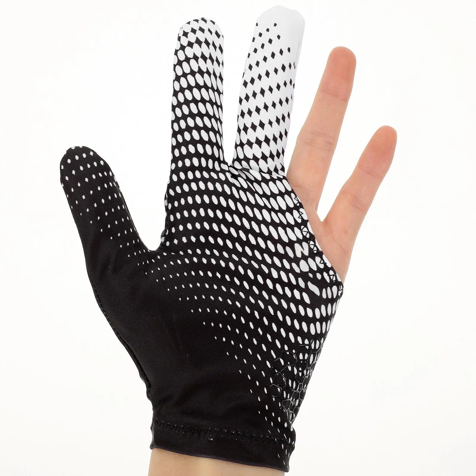 

3-пальцевые перчатки для бильярда, противоскользящие, легкие, удобные, гибкие, подходят для мужчин и женщин, для правой и левой руки, бассейн, спорт, снукер