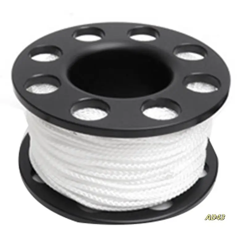 

2Pcs 30M Scuba Diving Spool Finger Reel With Stainless Steel Double Ended Hook SMB Equipment Cave Dive