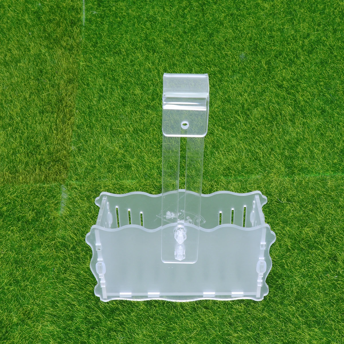 

Water Plants Planter Acrylic Aquarium Planting Cup Hook Design For Fish Tank Aquatic Grass Holder Shelf Decor Medium Size