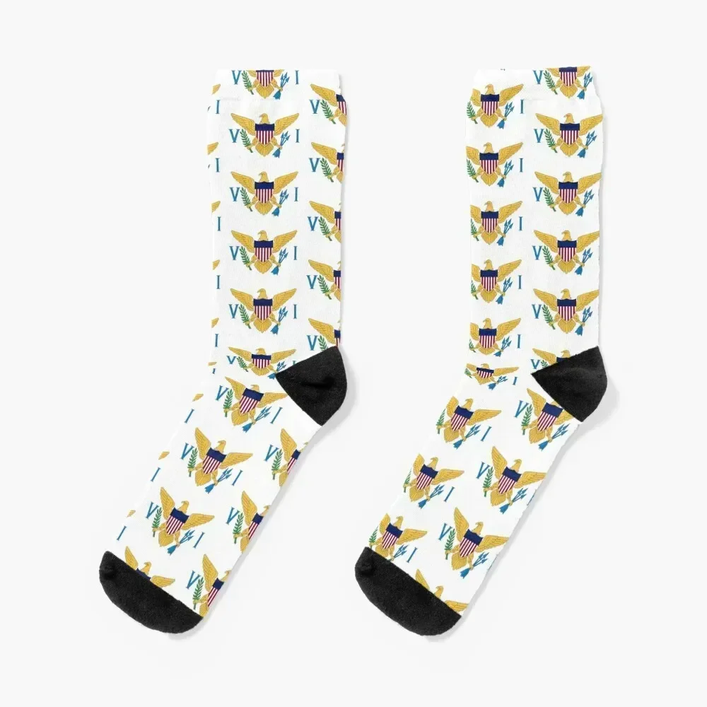 

Virgin Islands Socks Lots New year's ankle anti slip football Boy Socks Women's