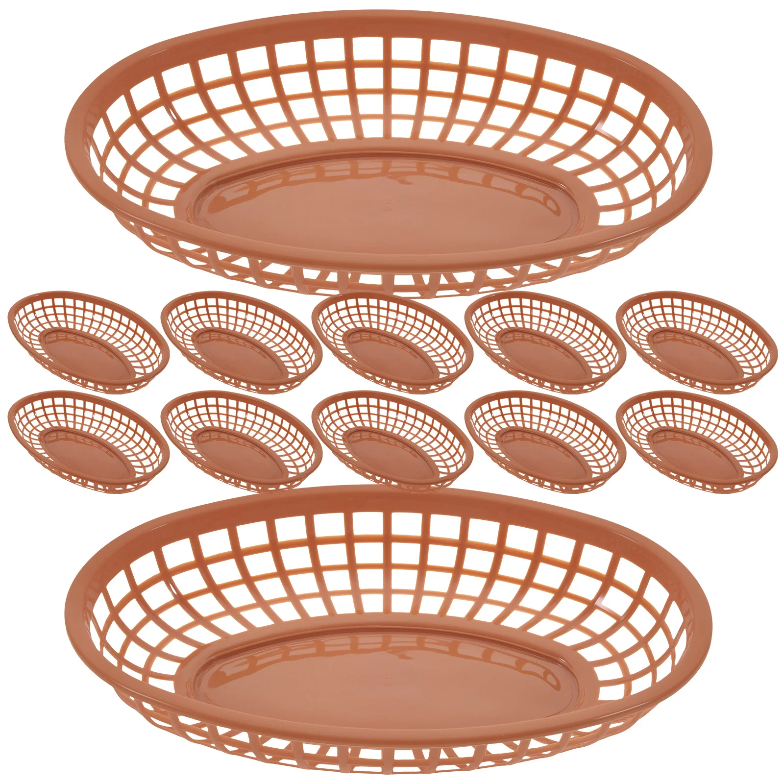 

12 Pcs Cover Storage Basket Baskets and Pp Serving Reusable Food Basketsreusable